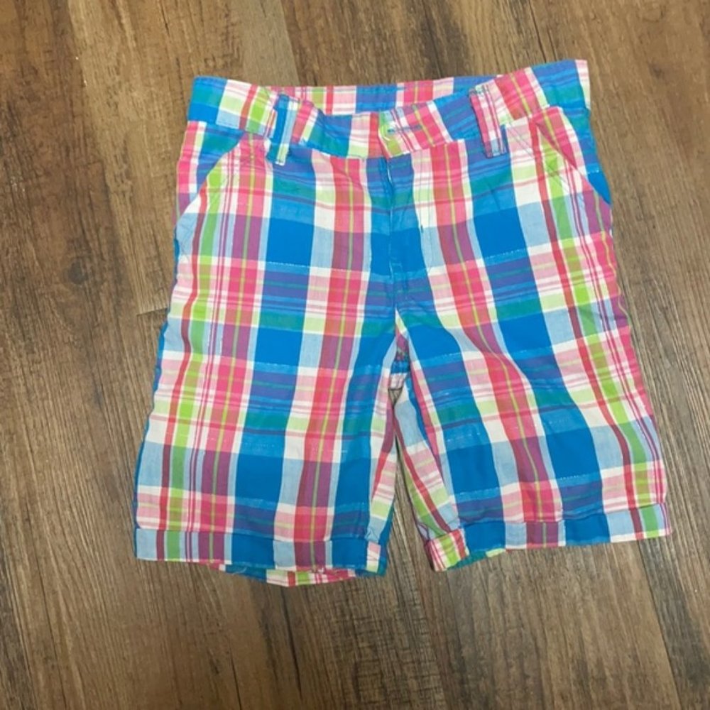 Girls plaid shorts